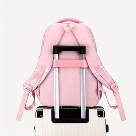 Calvin Inspired Backpack - Large Capacity School, Travel, Work Bag with Ergonomic Padded Straps, Multiple Compartments, Zipper Closure - Durable Nylon Backpack for Women & Men